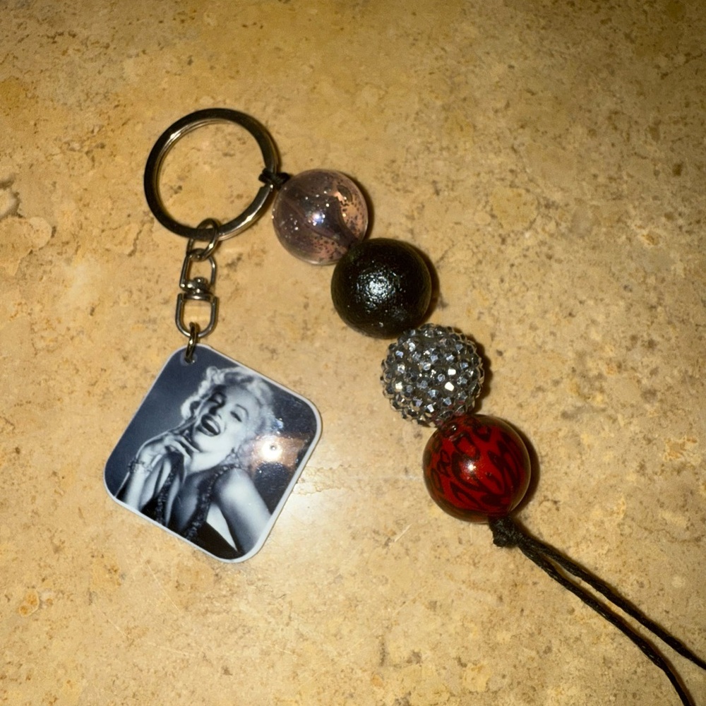Black and Red Keychain